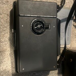 Vintage Polaroid Camera in Black